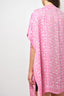 Burberry London Pink TB Printed Silk Cape