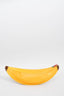 Charlotte Olympia Yellow Leather Banana Clutch with Python Skin Strap