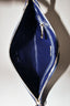 Prada Blue Saffiano Zip Pouch