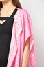Burberry London Pink TB Printed Silk Cape