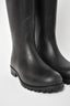 Saint Laurent Black Rubber Rain Boots Size 37