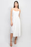 N.21 White Strappy Pleated Skirt Maxi Dress Size 44