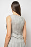 Pre-loved Chanel™ Silver Pleated/Tweed Dress Size 38