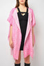 Burberry London Pink TB Printed Silk Cape