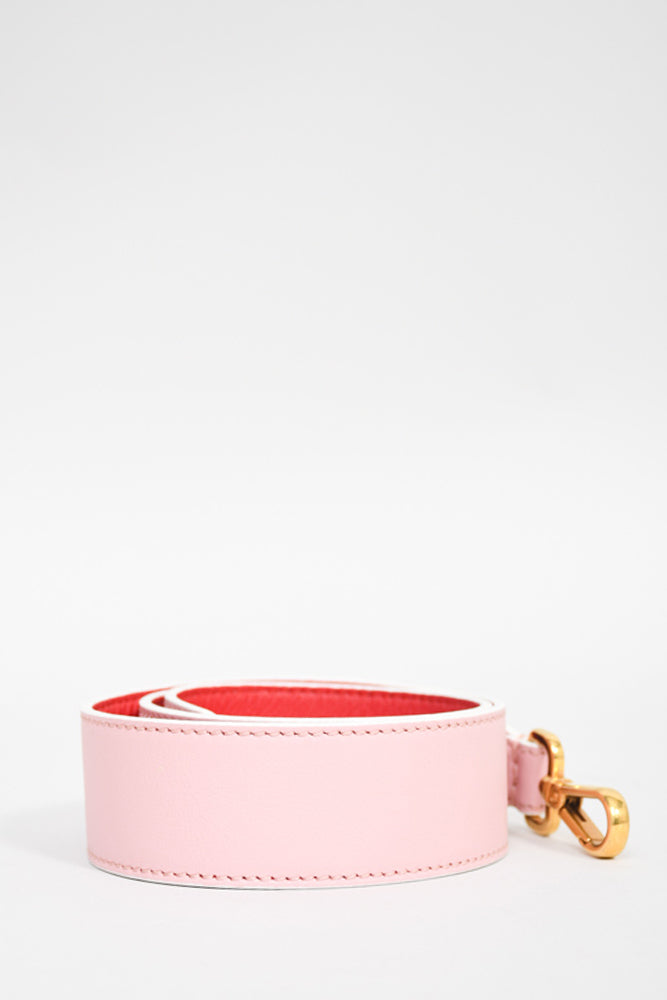 Fendi Pink/Red Leather Bag Strap