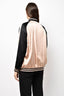 Saint Laurent Pink/Black Satin Bomber