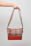 Chanel Red Leather/Tweed Large Gabrielle Hobo