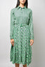 Lacoste Green Geometric Maxi Dress Size 34