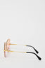 Louis Vuitton Gold Pink/Orange Ombre Sunglasses