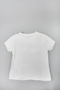 Moschino Teddy White Logo T-Shirt Size 4M Kids