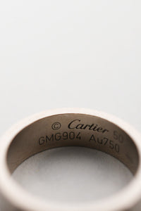 Cartier 18K White Gold 55mm Love Ring Size 50