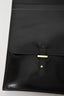 Hermes Black Box Leather Large Portfolio Document Holder w/ Back Pockets
