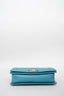 Chanel Turquoise Lambskin Leather Large Boy Bag