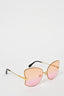 Louis Vuitton Gold Pink/Orange Ombre Sunglasses