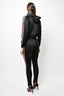 Gucci Black Zip Up Hoodie with Web/Jewel Embellished Sleeves + Riding Pant Set Size XS