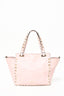 Valentino Pink Leather Roman Stud Mini Top Handle w/ 2 Straps Gold Hardware