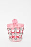 Alexander Wang Pink Suede Silver Studded Basket Keychain