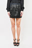 Balenciaga Black Lace Front & Back Mini Skirt Size 36