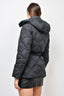 Burberry London Black Down Belted Puffer Jacket with Nova Check Interior Size S
