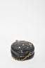 Pre-loved Chanel™ Black Lambskin Leather Circle Bag with Gold Embellishments