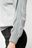 Christian Dior Grey Knit Logo Sleeve Crewneck Sweatshirt Size M