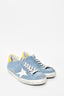 Golden Goose Blue/Yellow Suede Low Top Sneakers Size 11