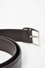 Gucci Brown Leather Belt w/ SHW Size 105