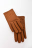 Hermes Brown Leather H Gloves with Cashmere Lining Size 8