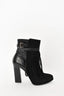 Hoss Intropia Black Suede Fringe Boots Size 40