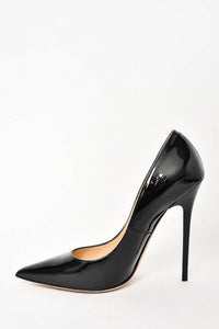 Jimmy Choo Black Patent Leather Anouk Pointed Toe Pumps Size 36