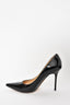 Jimmy Choo Black Patent Pointed Toe Pumps Size 34