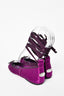 Jimmy Choo Purple Satin Crystal Embellished Toe 'Grace' Ballet Flats Size 35