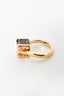 Louis Vuitton 18K Gold Emprise Dark Brown Quartz Ring