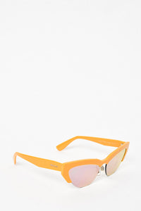 Miu Miu Yellow Frame Cat Eye Sunglasses