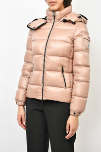 Moncler Light Pink Down Puffer Jacket w/ Hood Size 0 (Wear)