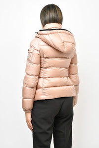 Moncler Light Pink Down Puffer Jacket w/ Hood Size 0 (Wear)