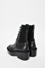 Nicholas Kirkwood Black Leather Platform Combat Boots Size 35