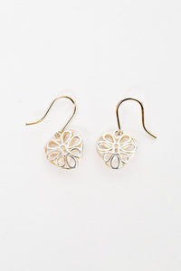 Tiffany & Co. Sterling Silver Filigree Heart Shaped Key Lock Earrings