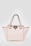 Valentino Pink Leather Roman Stud Mini Top Handle w/ 2 Straps Gold Hardware