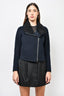 Vince Black Wool/Shearling Lined Jacket Size S