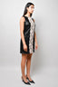 Dolce & Gabbana Black Sequin/Lace Silk Sleeveless Midi Dress Size 38