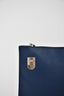 Prada Blue Saffiano Zip Pouch