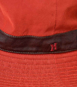 Hermes Red/Brown Bucket Hat Size 57