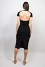 Khaite Black Key Hole Sleeveless/Backless Maxi Dress Size S