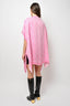 Burberry London Pink TB Printed Silk Cape