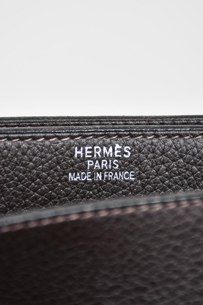 Pre-Owned Hermes Brown Leather Depeche Messenger Bag w/ Shoulder Strap