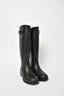 Saint Laurent Black Rubber Rain Boots Size 37