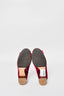 Salvatore Ferragamo Red Velvet Bow Heeled Flats Size 35.5