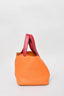 Hermes 2016 Orange/Red Clemence Leather Picotin 22 Bag